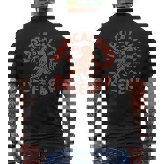 Radicalized By Basic Decency Peace Dove Equality Men's T-shirt Back Print - Monsterry