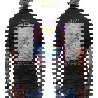 Rage Consumes Me Retro Dolphin Meme Weird Men's T-shirt Back Print | Seseable CA