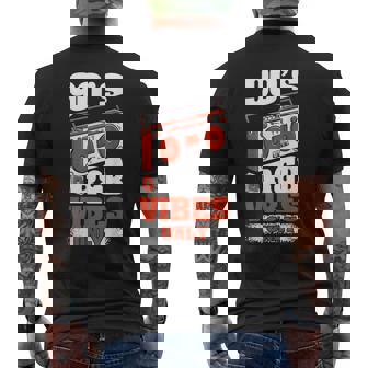 R&B 90s 1990 RNB Hiphop Music 90s R&B Vibes Only -Adults Small V-Neck Short Sleeve Men's Back Print T-Shirt | Mazezy