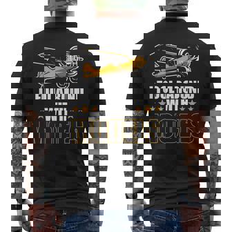 RC Airplane Modeling Plane Pilot I Fool Around With Models Men's Back Print T-Shirt | Mazezy