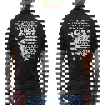 There Are Two Types Of Sports Speed Skating And The Others Men's Back Print T-Shirt | Mazezy