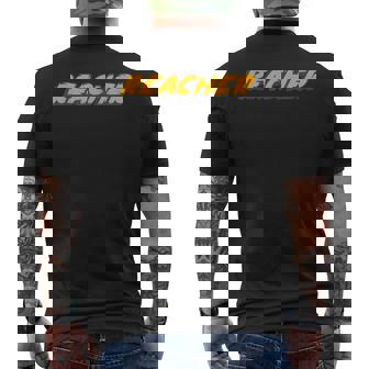 Reacher Television Movie Novel Military Character Men's T-shirt Back Print - Monsterry