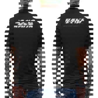 Reacher Television Novel Movie Character Military Men's T-shirt Back Print - Monsterry