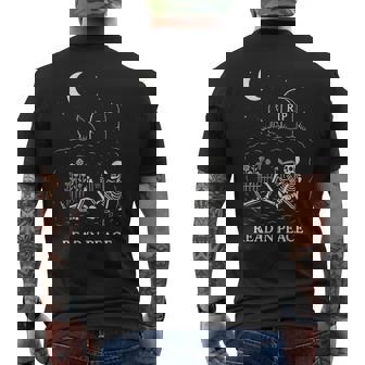 Read In Peace – Motifquelette Amusant Pour Les Amateurs De Livres T-shirt imprimé au dos - Cadeauxyz