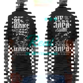 Real Grandpas Go Waterskiing Grandpa Waterskier Water Ski Men's Back Print T-Shirt | Mazezy