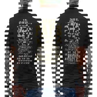 Real Paps Ride Motorcycle Rider Pap Biker Pap Men's T-shirt Back Print | Mazezy