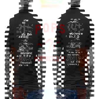 Real Pops Ride Motorcycle Rider Pop Biker Pop Men's T-shirt Back Print | Mazezy