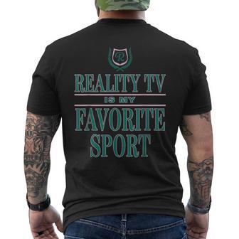 Reality Tv Is My Favorite Sport Apparel Men's T-shirt Back Print - Thegiftio UK