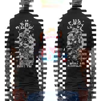 Redneck Raccoon Mullet White Trash Party Attire Hillbilly Men's T-shirt Back Print | Mazezy