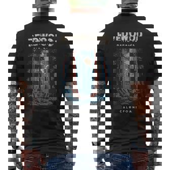 Redwood National Park California Scenic Men's T-shirt Back Print | Mazezy