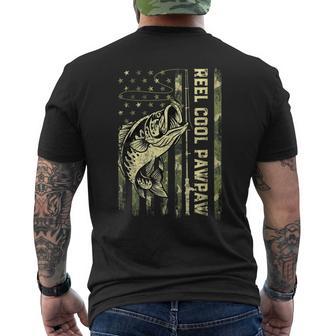 Reel Cool Pawpaw Fisherman Camouflage Father's Day Men's T-shirt Back Print - Thegiftio UK
