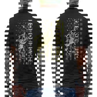 Reel Cool Uncle Fisherman Camouflage Father's Day Men's T-shirt Back Print - Thegiftio