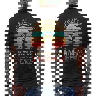 Regalointage In Alpaca Mi Piacciono Gli Alpaca E Forse Mi Piacciono 3 Persone T-shirt da uomo con stampa posteriore - Novitaregali