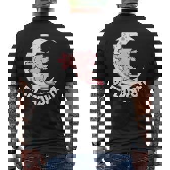 Relaxolotl Axolotl Luna Dormir Animales Relax Dulce Axolotl Camiseta Hombre Estampado Espalda - Regaloses