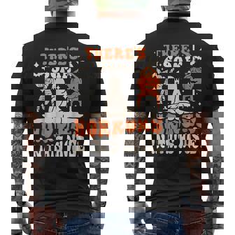 There's Some Horrors In This House Ghost Pumpkin Halloween Men's T-shirt Back Print - Thegiftio