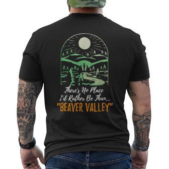 There's No Place I'd Rather Be Than Beaver Valley Apparel Men's T-shirt Back Print - Thegiftio UK