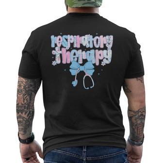 Respiratory Therapist Lung Therapy Rt Lungs Pulmonology Men's T-shirt Back Print - Thegiftio UK