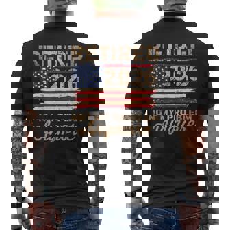 Retired 2026 Not My Problem Anymore Us Flag Retirement Men's T-shirt Back Print | Seseable UK