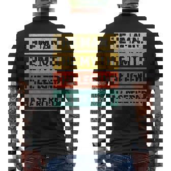 Retirement Retro Vintage Style The Legend Has Retired Men Men's T-shirt Back Print | Mazezy