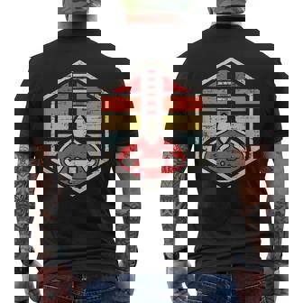 Retro Badge Sitar Men's Back Print T-Shirt | Mazezy