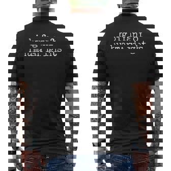 Retro Big Fan Of Human Rights Equality Men's T-shirt Back Print - Monsterry