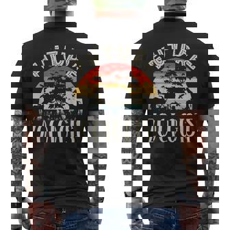 Retro Future Zoologist Animal Lover Zoology Zoo Keeper Men's T-shirt Back Print | Mazezy