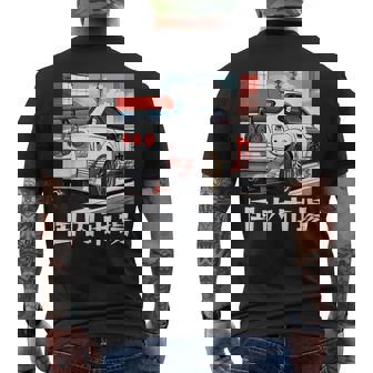 Retro JDM Race Sport Car Japan Domestic Market In Japanese Men's Back Print T-Shirt | Mazezy