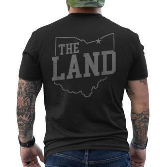 Retro The Land Cleveland Ohio Classic Throwback Souvenir Men's T-shirt Back Print - Thegiftio