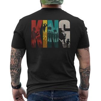 Retro Martin Luther King Jr Day I Have A Dream Mlk Bold Men's T-shirt Back Print | Mazezy