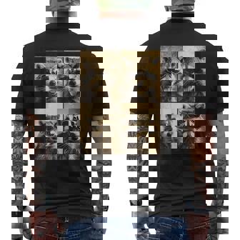 Rétro Raton Laveur Photo Booth Fun Cool Animaux T-shirt imprimé au dos - Cadeauxyz