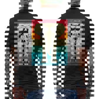 Retro Vintage Elephant With Sunglasses Wild Animal Lovers Men's Back Print T-Shirt | Mazezy