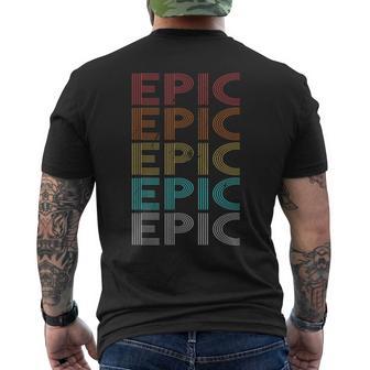 Retro Vintage Epic Men's T-shirt Back Print - Thegiftio UK