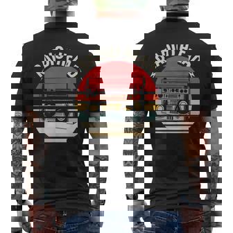 Retro Vintage Radio Head Men's T-shirt Back Print | Mazezy