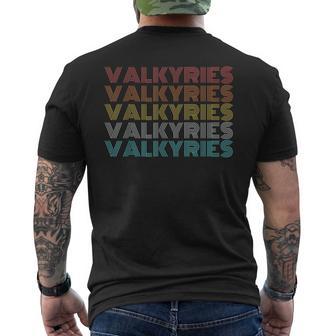 Retro Vintage Valkyries Men's T-shirt Back Print - Thegiftio UK