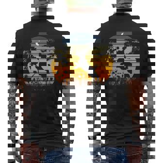 Retrointageunset Garden Nature Cockapoo Dog Lover メンズTシャツ バックプリント - Kawaiitshirt