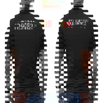 Reverse Psychology Sarcastic Humor Vintage Retro Men's Back Print T-Shirt | Mazezy