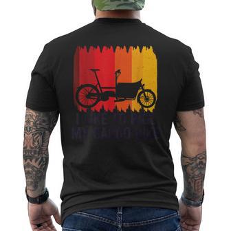 I Like To Ride My Cargo Bike Bicicleta De Carga Retro Camiseta Hombre Estampado Espalda - Regaloses