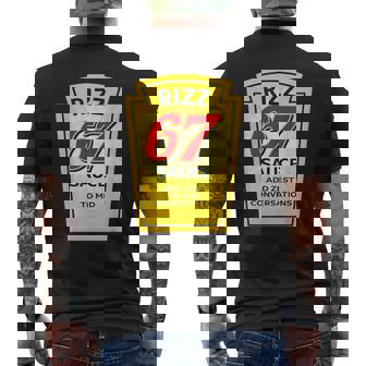 Rizz 67 Sauce Six Seven Parody Trending Internet Memes Men's T-shirt Back Print | Seseable CA