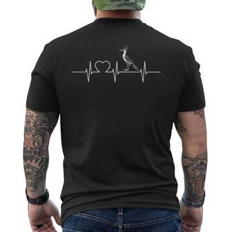 Roadrunner Heartbeat Roadrunners Roadrunner Men's T-shirt Back Print - Monsterry