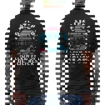 Rock Collector Geology Fossil Hunter Geologist I'd Rather Be Looking For Cool Rocks 'S -Adults Geology Themed Black Small Men's T-shirt Back Print - Thegiftio