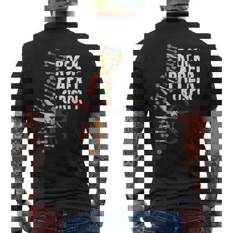 Rock Paper Crispr Dna 生物学者 遺伝子工学 メンズTシャツ バックプリント - Kawaiitshirt