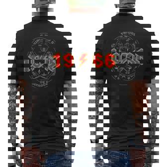 Rock'n'roll 1966 Higholtage Rétro Musique Anniversaire T-shirt imprimé au dos - Cadeauxyz