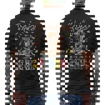 Rodeo Grandma Western Cowboy Birthday Matching Family Men's T-shirt Back Print - Monsterry