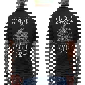 Rome Jubilee Pilgrims Of Hope 2025 Vatican V4 Men's T-shirt Back Print | Seseable CA