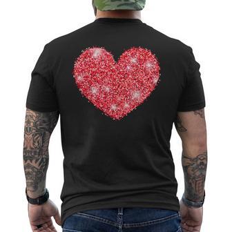 Rotes Herzalentinstag Liebe Für Damen & Herren T-Shirt mit Rückendruck - Geschenkecke