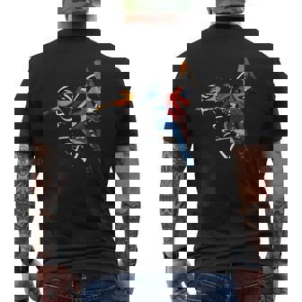 Rouge-Gorge Bouvreuil Pivoine Oiseau Animal Biologiste T-shirt imprimé au dos - Cadeauxyz