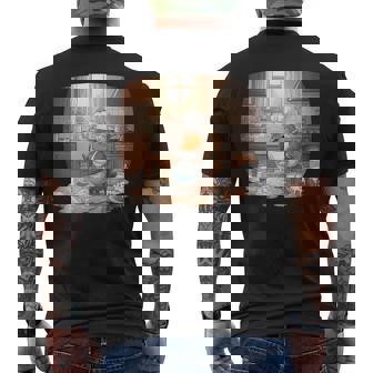 Rouge-Gorge Pâtissier Oiseau De Jardin Animal Dessin T-shirt imprimé au dos - Cadeauxyz