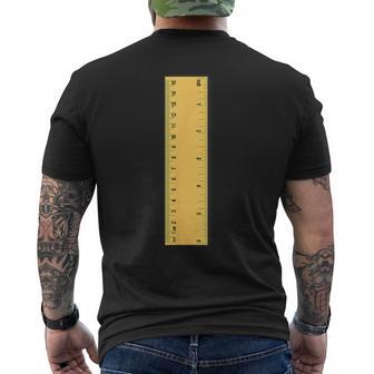 Ruler Glue Bottle School Supply Halloween Costume Idea Men's T-shirt Back Print - Thegiftio UK
