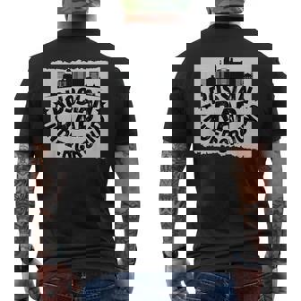 Russian Rap Underground Russian Men's Back Print T-Shirt | Mazezy