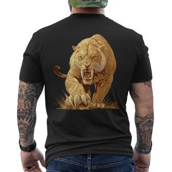 Saber-Toothed Tigers Saber-Toothed Tiger Men's T-shirt Back Print - Thegiftio UK